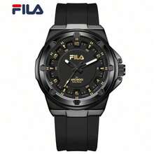 FILA 38-6696 坚固耐用的机械风格运动石英表，43.5毫米大表盘，金属表壳，硅胶表带，30米防水腕表 - 均碼 - 查看 13