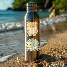 50 PCS Cute Animal Stickers Set, Kawaii Raccoon & Forest Friends Vinyl Decals, Aesthetic Waterproof Stickers For Water Bottles, Laptops, Journals, Scrapbooks, Phone Cases, Planners, Skateboards, Decorative Animal Sticker Pack For Teens, Adults, Creators, DIY Craft Projects, Stationery Supplies, Party Favors, Gift Ideas Scrapbook Supplies Funny Stickers Kindle - A - View 4