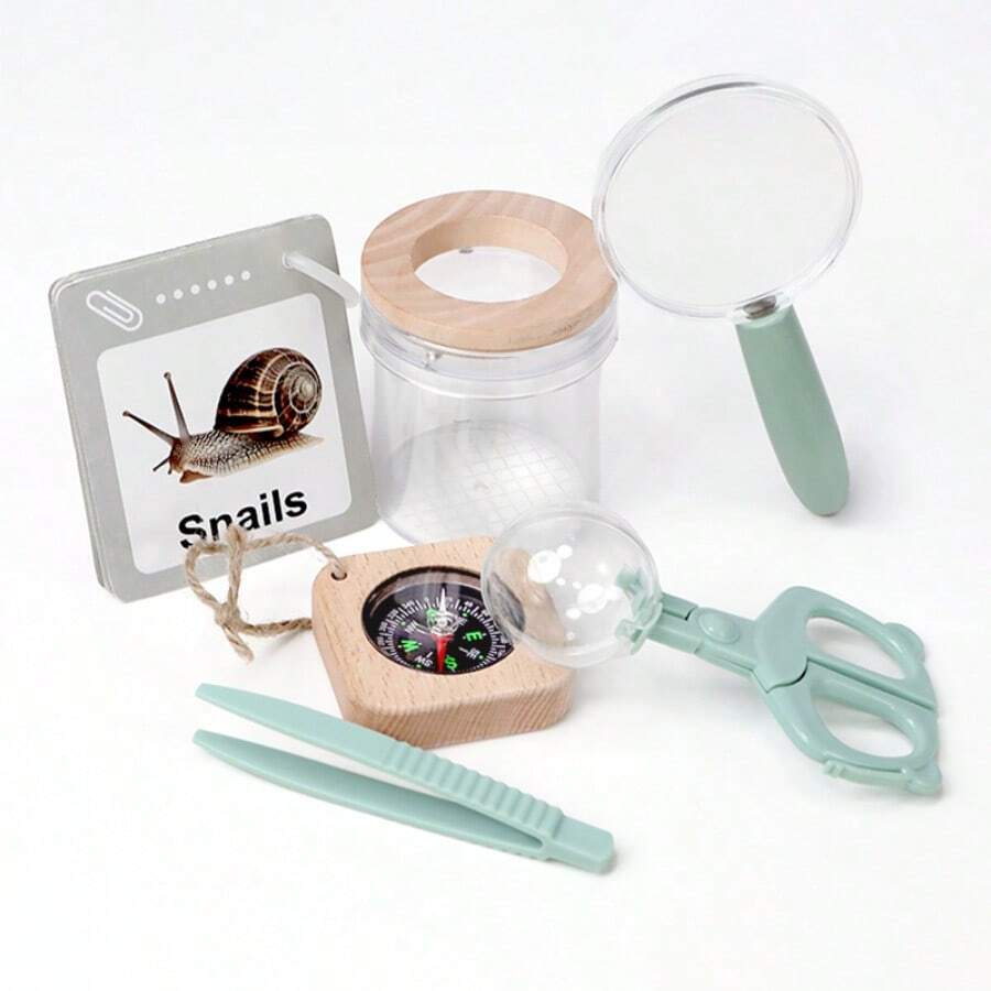 1 Set Kids Outdoor Bug Catching Tool Kit, Children's Early Education Observation, Entomology Learning Toys, Educational Gift