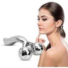 Masajeador facial profesional 3D impermeable, masajeador facial de alta calidad 3D, rotación de 360 grados, adecuado para mujeres, moldeado corporal de 2 ruedas, reafirmante de la piel, antiarrugas - Multicolor - Ver 2