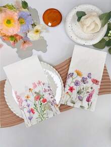 20 piezas Servilletas de papel con hojas verdes grandes, servilletas para fiestas, bodas, banquetes, cumpleaños, aniversarios y otras decoraciones, suministros para fiestas, tamaño 40 x 33 cm, adecuadas para Halloween, Navidad, Año Nuevo, San Valentín y otros eventos - A - Ver 12