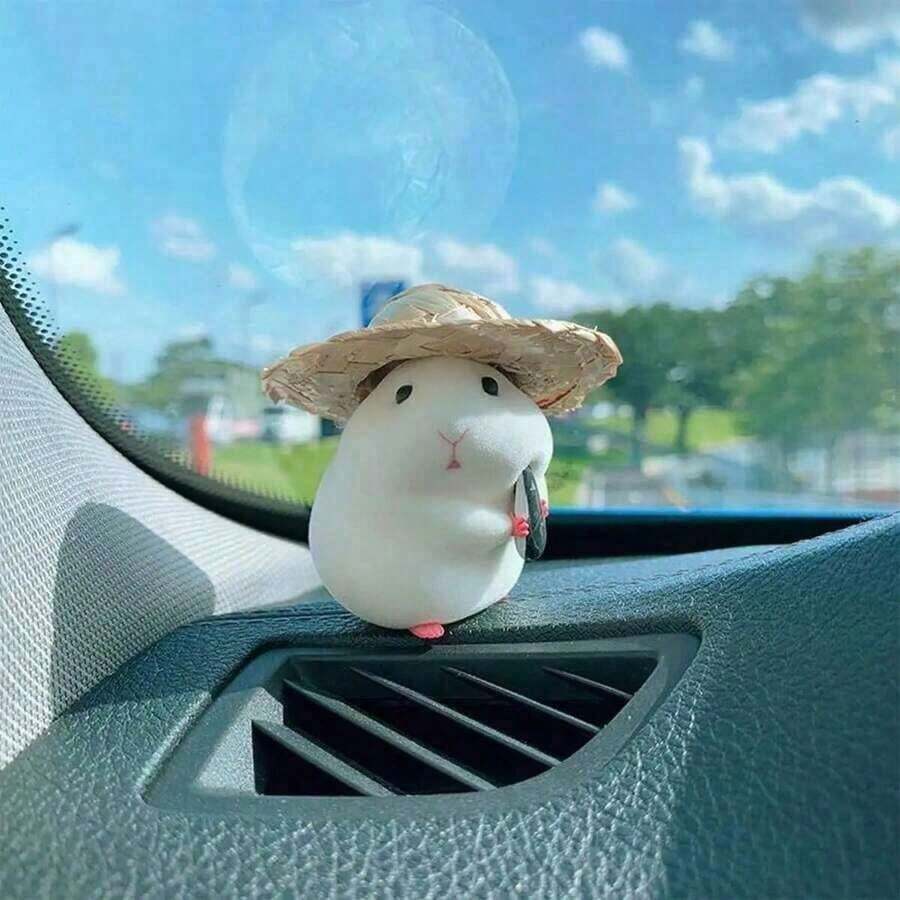 Car Decoration Hamster Car Accessories New Console Cute Car Interior Pendant Decoration Cool Decoration Accessories - 多色的 - 查看 1