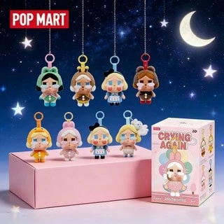  POP MART 限量版手办，Q版娃娃，单只盲盒，可爱设计，PVC材质，适合作为节日礼物、圣诞礼物、情人节礼物
