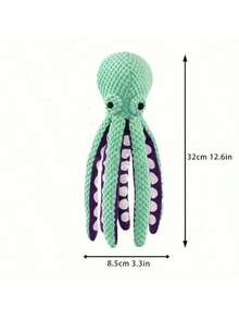 Octopus Dog Plush Toy Sound Interactive Boredom Relief Companion Pet Large Dog Anti-Demolition Home - Random Color Pineapple Velvet Octopus - View 8