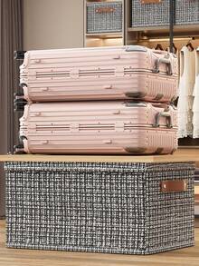 1 hộp đựng đồ bằng vải có thể gấp gọn, hộp đựng quần áo có thể thu gọn, hộp sắp xếp tủ quần áo, giỏ đựng đồ dung tích lớn, hộp đựng chăn ga gối đệm có thể gấp gọn. Đồ dùng gia đình, Lưu trữ & Sắp xếp, Thiết thực - Nhiều màu - Xem 6
