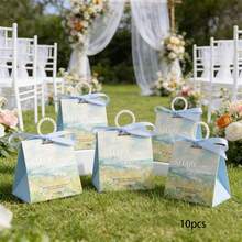 10个/包 婚礼派对礼品糖果盒，高端新款纸盒，纪念礼品盒，适用于各种节日和周年纪念日 - 查看 20