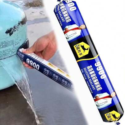 9900 Silicone Sealant, Neutral Cure Waterproof Adhesive For Kitchen, Bath, Window & Door, Weatherproof Exterior & Interior Caulk, 27 Ounce