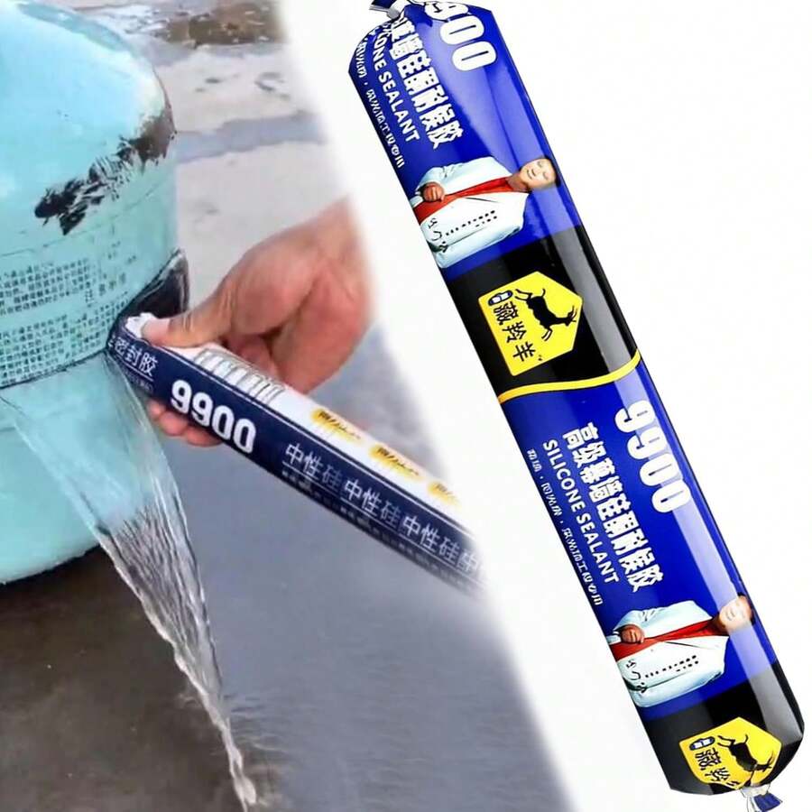 9900 Silicone Sealant, Neutral Cure Waterproof Adhesive For Kitchen, Bath, Window & Door, Weatherproof Exterior & Interior Caulk, 27 Ounce - Variant - View 1