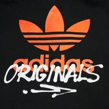 Adidas Áo nỉ nam thời trang mùa xuân & thu đa năng, kiểu dáng thường ngày, có logo lớn, IZ2581 - màu đen - Xem 6
