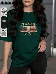 Women T-Shirts - Dark Green - View 1