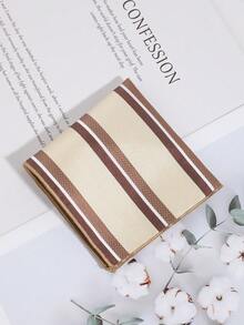 1pc Fashionable Casual Versatile Men's Retro Striped Pattern Pocket Square Handkerchief Suitable For Daily, Party, Business Events - Multicolor - View 13