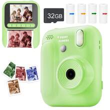Kids Digital Camera With Instant Photo Printing - 8X Optical Zoom, 1080P HD Video, Built-In Flash, 4 Rolls Of Color Photo Paper (Red/Blue/Orange/Green), Portable And Easy To Use, Best Gift For Holidays And Special Occasions (Christmas, Birthday, New Year) - Multicolor - View 19