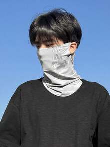 Men's Breathable Hanging Ear Face Mask, Full Face Sun Protection, Cooling Ice Silk Sun-Shielding Neck Gaiter - Sun Protection Mask - View 9