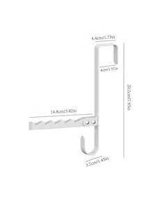 1pc Fashionable Metal Over-The-Door Hook, 90° Foldable Multi-Functional Door Hanger, Clothing Storage, Easy Installation Hidden Storage, Versatile Wall Hook | Minimalist Design | Foldable Compact Design, Garment Hanger - View 10