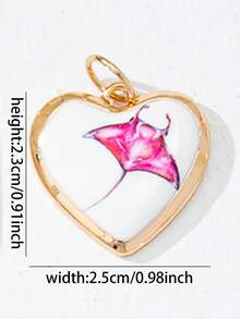 DIY彩色绳线珐琅吊坠套装，女士适用 - 可互换沙滩风和复古风吊坠（鱼、心形、龙虾、樱桃、蝴蝶结） - 绳线项链配件 - 完美打造个性化礼物和创意时尚造型 - 彩色 - 查看 7