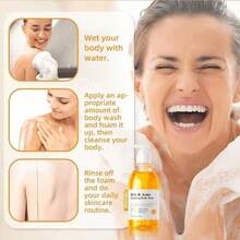 Gel de baño antimiasis, unisex – Gel de baño hidratante que ayuda a calmar la piel – Limpiador refrescante e hidratante, suaviza y acondiciona la piel – Fragancia hidratante de larga duración - Amarillo - Ver 7