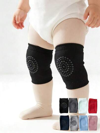 1/2/3/5/8 pares de rodilleras para gatear y caminar de bebé, unisex, colores mixtos disponibles, mangas protectoras de rodilla antideslizantes para interiores y exteriores, suministros para bebés