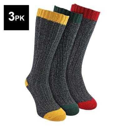 Sock Snob Sock Snob - 3 Pairs Ladies Knee High Wool Socks | Extra Long Warm Soft Winter Wellington Boots Socks