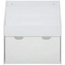 Miroytengo Estantería Librería Infantil Mueble Dormitorio Niños Blanco Cajón Ruedas Melamina 63x70x30 cm Almacenaje Juguetes Libros Zona de Juegos Fácil Montaje Manual Instrucciones Incluido 62.5x70x30 cm De 2 a 3 días de envio - Blanco - Ver 4