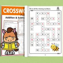 32-Page Children's Math Puzzle Workbook, Includes 20 Fill-In-The-Blank Games, Mental Arithmetic (Addition & Subtraction) Practice, Brain Teasers To Spark Interest In Math, Stationery, Learning Supplies, Educational Games, Home Learning, Pre-School Math Enrichment, Back To School Gift - Multicolor - View 9
