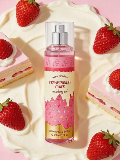 1 bouteille de 150 ml Bougie parfumée au gâteau aux fraises - sans parfum, convient pour une utilisation intérieure/extérieure, émettant un arôme naturel et frais. Portable et longue durée, parfum d'intérieur idéal et choix de cadeau parfait pour un anniversaire, la Saint-Valentin