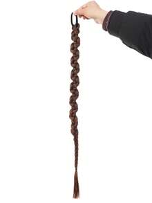 2条装合成长扭辫马尾接发，带橡皮筋，26英寸拳击辫接发，适合女性日常使用 - 彩色 - 查看 13