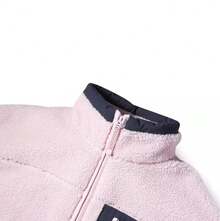 Skechers Women's New Warm & Comfortable Stand Collar Fleece Jacket, Cotton Padded - Pink Purple - View 4