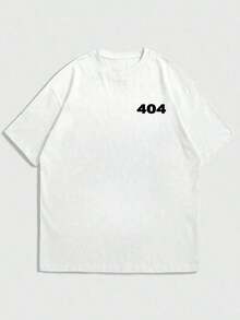 ZIVRE Men's Casual Crew Neck T-Shirt With Number Pattern, Short Sleeve, Summer - 魏斯 - 查看 6