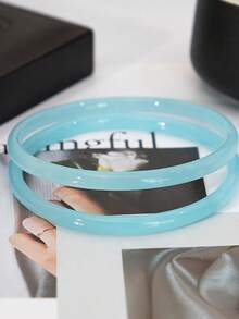 1 chiếc vòng tay giả ngọc bích nhiều màu sắc hình chuông, kiểu dáng thanh lịch, độc đáo, thích hợp để đeo hàng ngày, đi nghỉ mát, du lịch, đi biển. Món quà hoàn hảo dành cho phụ nữ, người yêu, vợ hoặc bạn bè, dịp Giáng sinh, Ngày Valentine, Ngày của Mẹ, trang sức năm mới | Phụ kiện tinh tế - Nhiều màu - Xem 4