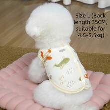 Pet Dog Cat Clothes Spring Summer Cotton Mesh Vest, Breathable Anti-Shedding Backless Vest For Teddy/Poodle In Summer - Multicolor - View 11