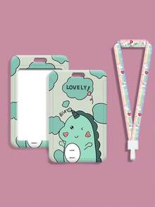 1 buah Gantungan Kartu Identitas Bergambar Unicorn Lucu yang Dapat Dilepas, Tempat Kartu Pelajar Warna Gradien Pelangi, Cocok untuk Penggunaan Sehari-hari, Kantor, Perjalanan, Hadiah Hari Ibu - Square - View 10