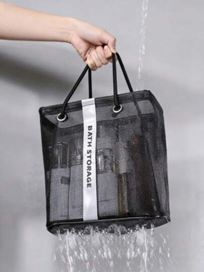 Giỏ đựng đồ tắm lưới gấp gọn, di động, chịu tải trọng cao, tiết kiệm không gian, đựng xà phòng và mỹ phẩm, chất liệu TPU nhẹ, đồ dùng gia đình, phụ kiện nhà bếp, đồ dùng cần thiết cho kỳ nghỉ, quà Giáng sinh, quà Halloween.