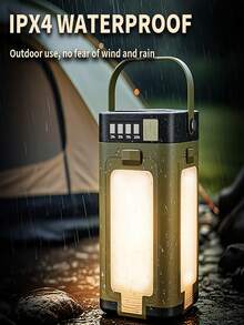 Portable Foldable Solar Powered Camping Light Flashlight, Waterproof Tent Lantern , 4 Power Display & Easy Carry Handle, Rechargeable For Outdoor Camping Hiking - Solar Camping Lights - View 10