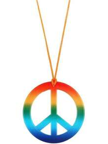 1 Bộ phụ kiện phong cách Hippie, trang phục in họa tiết da báo nhuộm tie-dye thập niên 1970, bộ trang phục Hippie, cosplay, đạo cụ trang phục lễ hội (vòng cổ, băng đô) - Nhiều màu - Xem 6