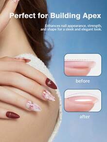 15ml Gel Base Coat, Transparent No-Wipe Gel Nail Polish Base, Long-Lasting, Suitable For DIY Home Manicure UV Gel Therapy - 1 Set - View 6