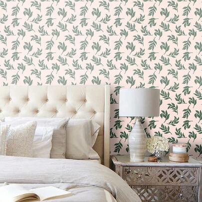 1 Cuộn Giấy Dán Tường Tự Dẹp, Bề Mặt Mờ, Chống Trầy Xước, Chống Thấm Nước