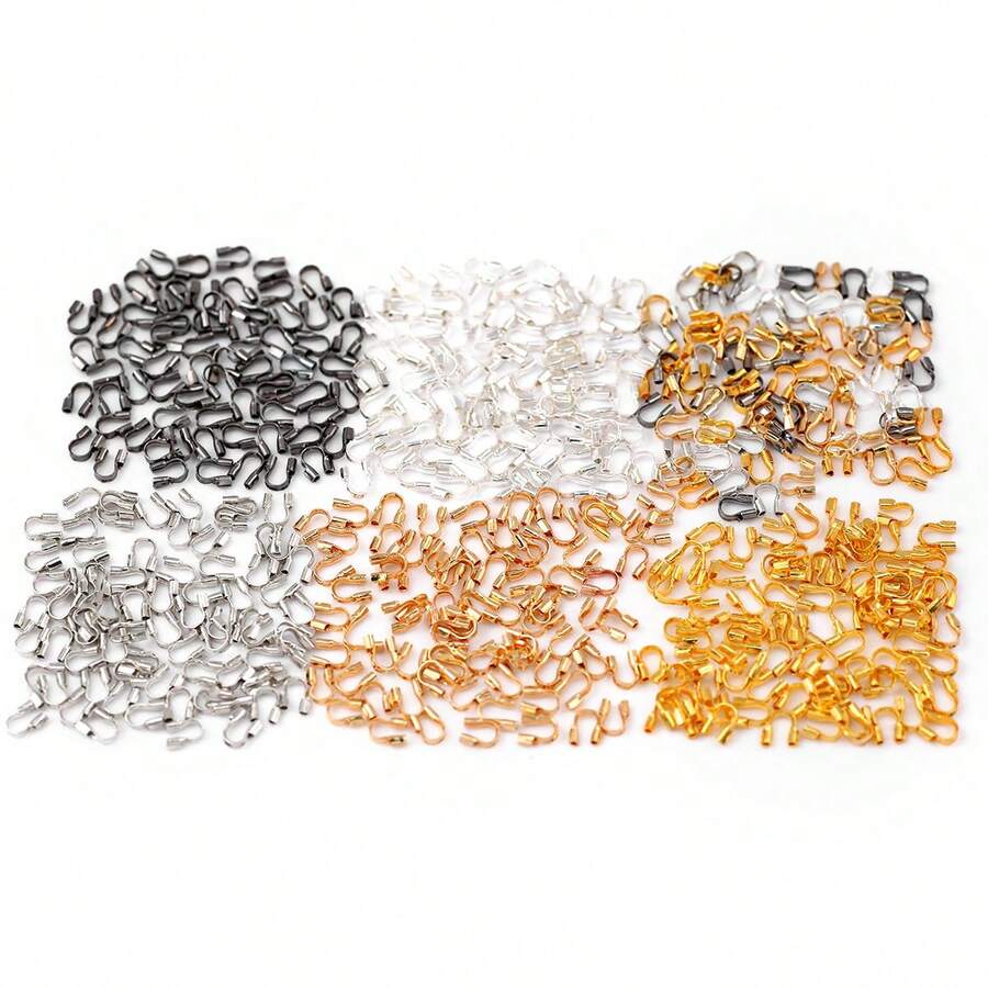 300个U型扣，按扣，耳钉配件，珠宝制作DIY串珠工艺用品