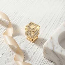 4pcs Luxury Crystal Rhinestone Cabinet Knobs And Pulls, High Quality ABS Material Suitable For Drawers, Wardrobe Doors, Kitchen, Shoe Cabinet, Vanity Furniture Handles, Nordic Creative Style - Multicolor - View 2