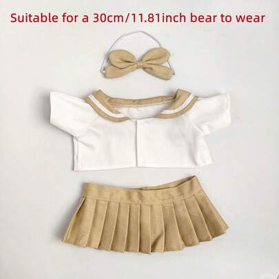 1pc Dress Outfit Suitable For 30cm Teddy Bear Clothing