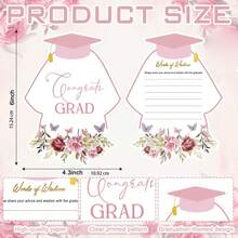 10/30 张双面毕业祝福卡 2026 毕业典礼派对用品 高中大学毕业典礼派对祝福卡（A/B 可选） - A - 查看 7