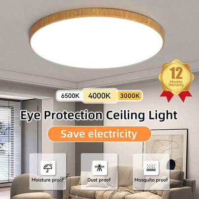Đèn LED âm trần 220V, có các màu Trắng tinh/Vân gỗ/Đen/Vàng, đèn trang trí nhà cửa, phù hợp cho phòng ngủ/phòng khách/phòng học/tủ quần áo/nhà bếp/hành lang/studio/văn phòng/cửa hàng, chọn kích thước phù hợp theo nhu cầu sử dụng.
