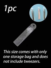 1/2支装高品质不锈钢眉镊，用于去除内生毛发，精密斜口眉镊，面部护理工具 - 多色 - 查看 8