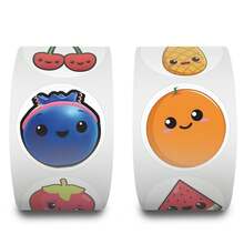 500 Stück Cartoon Gemüse & Obst Aufkleber Set, Kunst & Handwerk, zum Dekorieren von Schreibwaren, Tassen, Gepäck, Kühlschränken, Skateboards, Gitarren, lustige Aufkleber, Kindle Sammelalbum Zubehör, Laptop Aufkleber - 1 Set - Übersicht 3