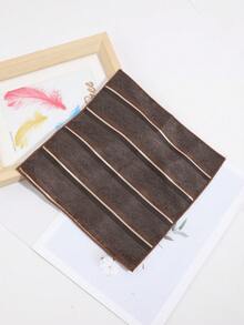 1pc Fashionable Casual Versatile Men's Retro Striped Pattern Pocket Square Handkerchief Suitable For Daily, Party, Business Events - Multicolor - View 6