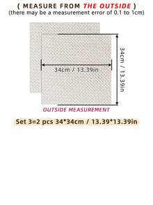 2pcs Apricot Color Handmade DIY Punch Embroidery Fabric, Polyester Material With Good Texture, Clean Fabric Surface With Few Dots, Evenly Distributed Threads For Nicer Finished Product - A - View 10