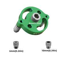 铝制饼干榫接自定心榫钉夹具套装，3-10mm直孔钻孔导向器，适用于木板，无需电池 - Doweling Jig - 查看 12