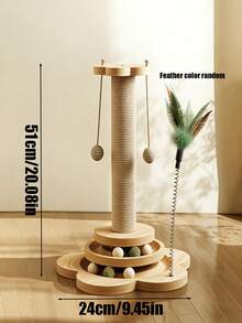 Cat Toys, Cat Scratching Board, Cat Turntable, Cat Toys For Entertainment And Self-Entertainment, Scratch-Free, With Cat Toys And Pet Supplies - Multicolor - View 16