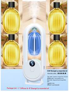 智能自动香薰机空气清新剂卫生间浴室香薰精油分配器加湿器净化喷雾器客厅卫生间除臭精油扩散器USB多模式LED数字显示屏家用壁挂式显示器办公室香氛 - 小型香薰機 - 查看 23