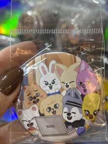 SKZOO 6cm Button Brooch. KPOP Accessories, Button Brooch, Bag Accessories, Decorations, Collection - A - View 3