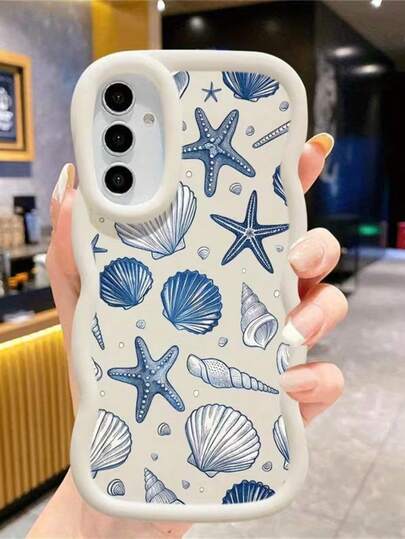 1pc Colorful Painted Starfish, Seashell, Conch Macaron Phone Case For Samsung Galaxy S25, S24, S24Plus/S24+, S24Ultra, S24FE, S20, S21, S22, S23 And 11/11 Pro/11 Pro Max/12/12 Pro/12 Pro Max/13/13 Pro/13 Pro Max/14/14 Pro/14 Pro Max/15/15 Pro/15 Pro Max/16/16 Pro/16 Pro Max IPhone16E, G04/G05/G13/G14/G15/G22/G24/G32/G60/G85 Spark 30C, SMART 5/6/7/8/9/10/A57/, A5X